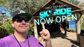 SKYRIDE IS OPEN AT BUSCH GARDENS TAMPA  First Day Back + MARDI GRAS 2024 Food & Drink Festival Tour