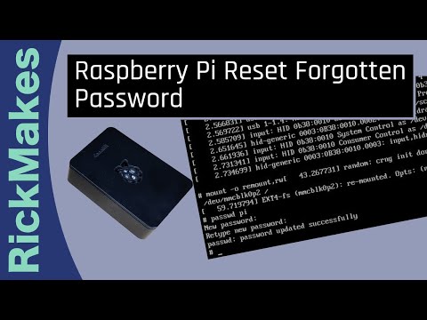 Raspberry Pi Reset Forgotten Password