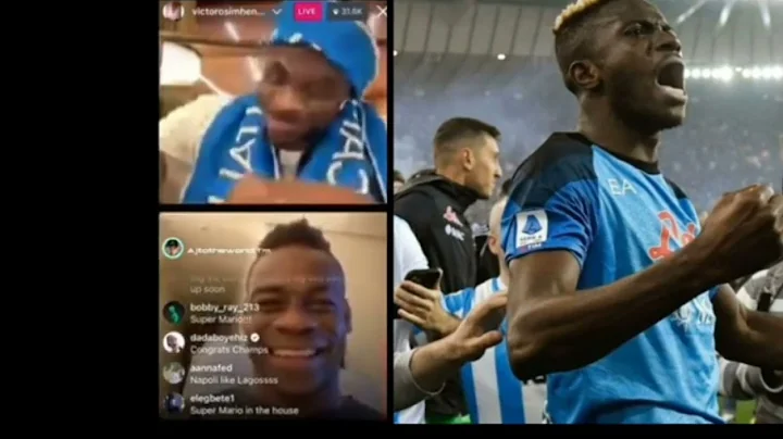 Mario Balotelli Told Victor Osimhen Something Amazing..'you did something incredible my friend