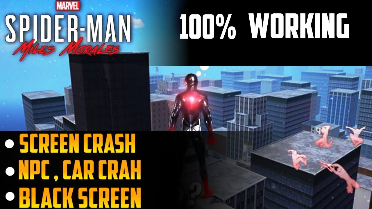 100% working | fix black Screen problem | spiderman miles morales ...