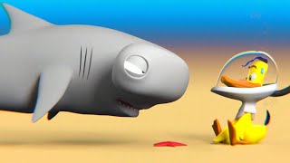 Paperotti in 'DUCK DIVER' 🦆🦈 The Silly Funny Duck - Animated Short