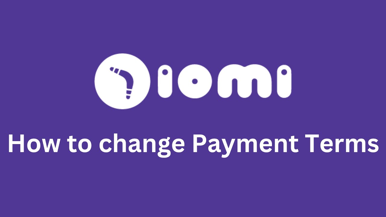 how-to-change-payment-terms-youtube