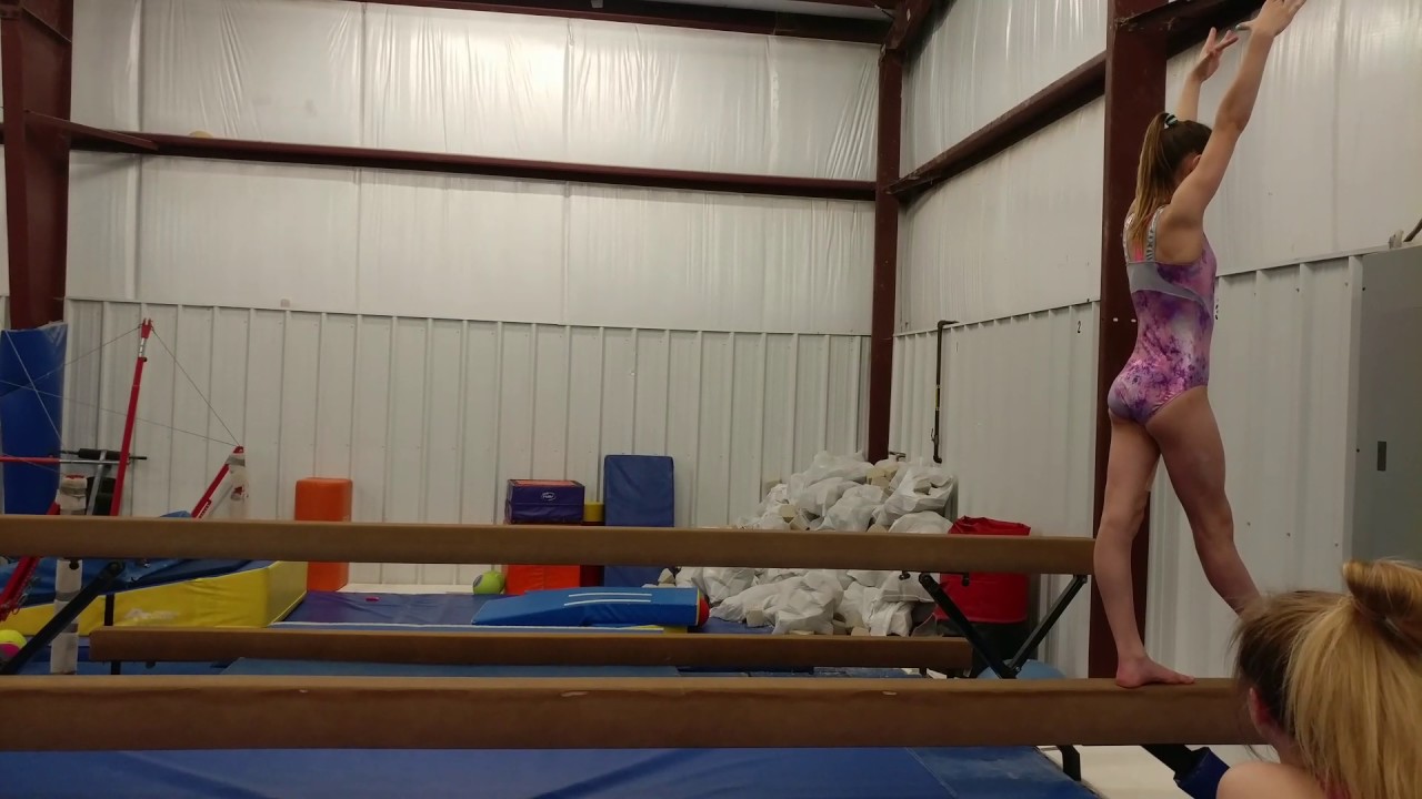 Sydney walkover back handspring on beam YouTube
