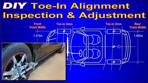 DIY Toe-in  Alignment Inspection & Adjustment with my own System
