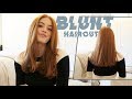 CUTTING MY OWN HAIR! | BLUNT CUT | MsRosieBea