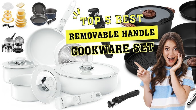 Top 5 Best Detachable Handle Nonstick Cookware Sets  Space Saving Cookware  With Removable Handles 