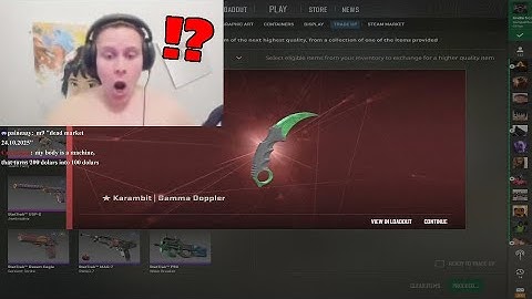 EXPENSIVE KARAMBIT GAMMA DOPPLER TRADE UP! CS2 Twitch Highlights