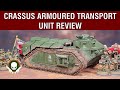 Unit Review - Crassus Armoured Transport (2nd Version) - 10th Edition Index