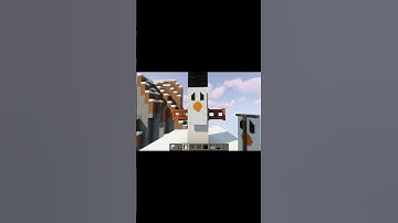 Christmas build hack snowman #shorts #minecraft #snowman #christmas #gaming