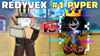 1v1ing The Actual BEST PLAYER EVER in Blox Fruits.. (he's insane..)