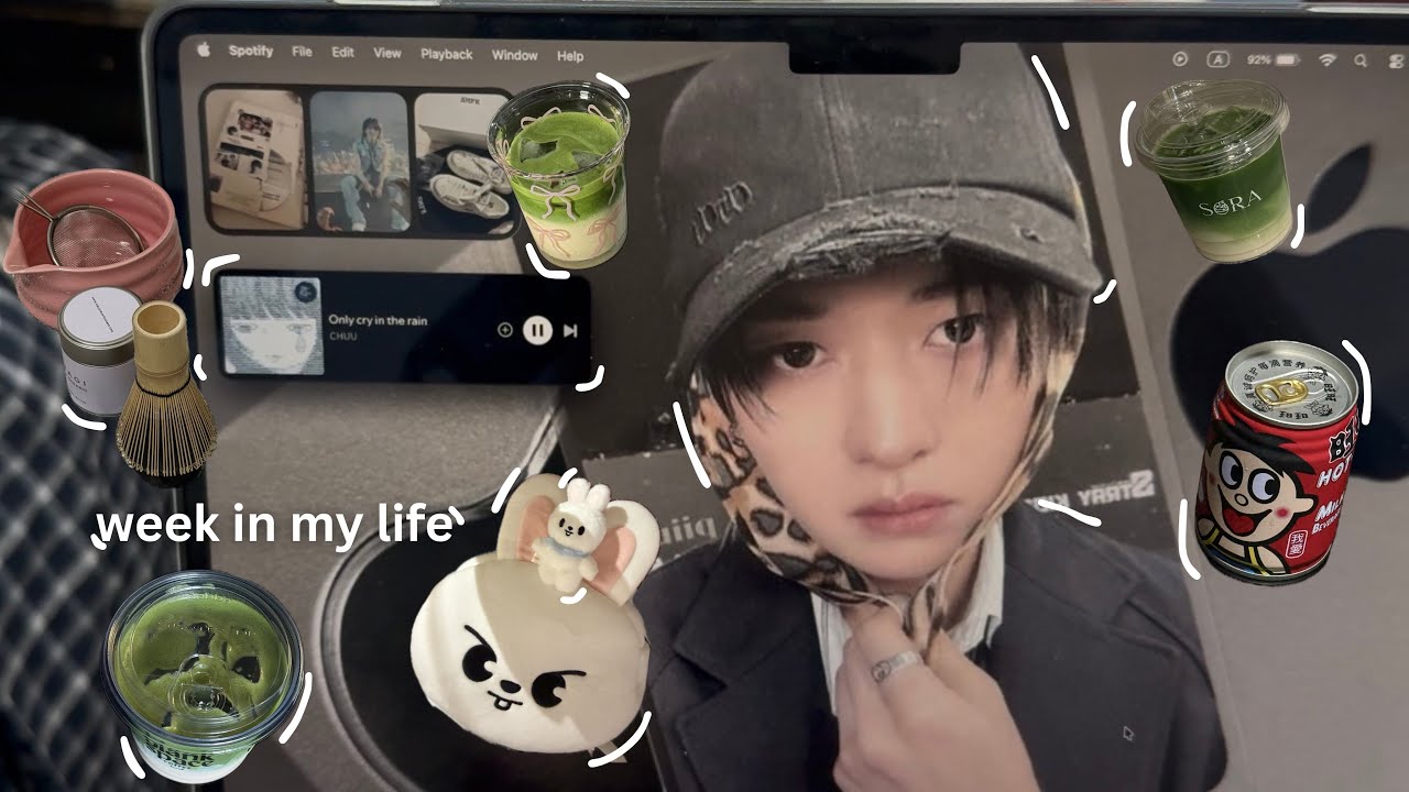 week in my life 💻: school, cafes, matcha
