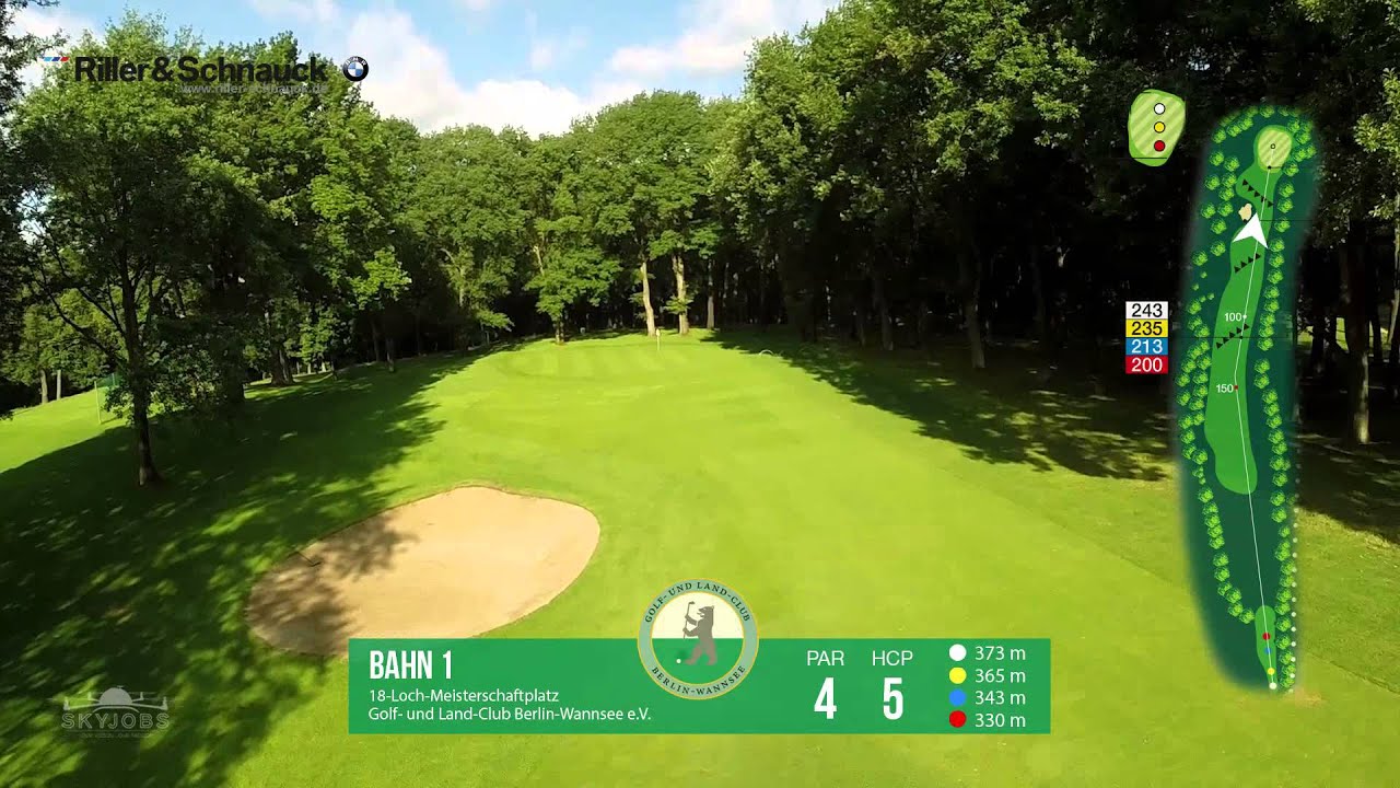 Golf Club Berlin Wannsee Hole 1 YouTube