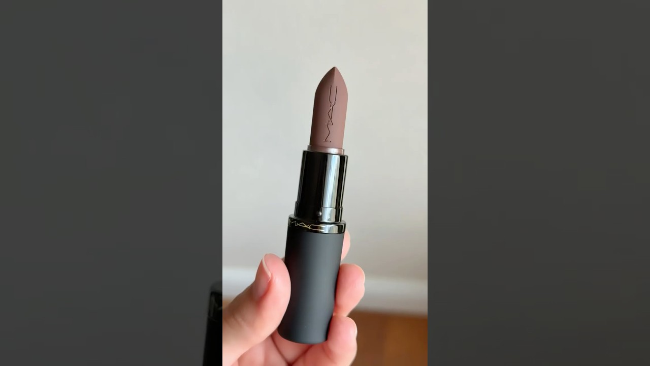 MAC Powder Kiss Lipstick Good For You! #maccosmetics #lipstick #swatches #makeup #beauty #brown