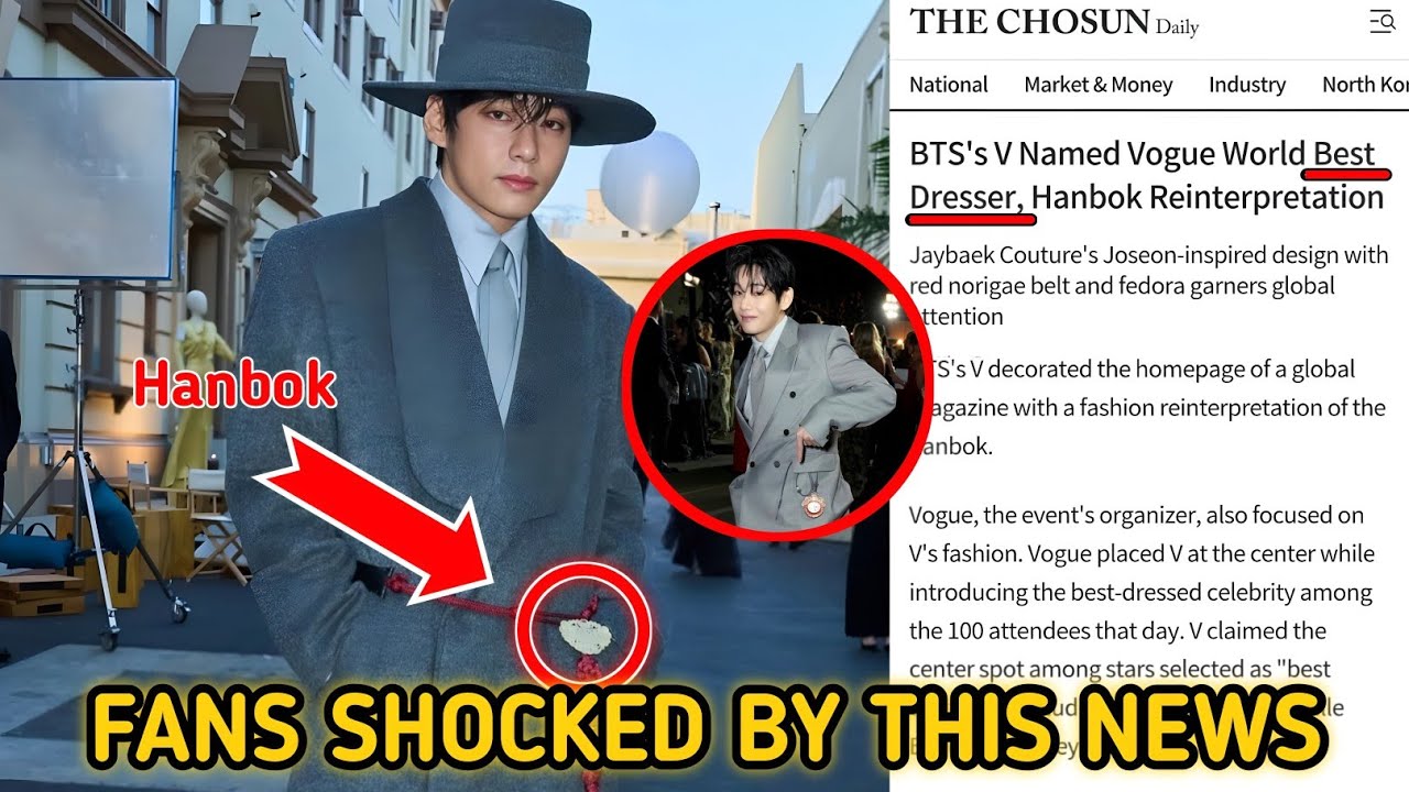 🔴 Kmedia Reported: Taehyung Named Best Dressed at Vogue World?!