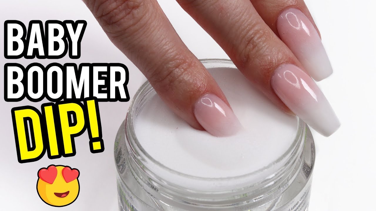 Using Dip Powder For Baby Boomer Nails Youtube