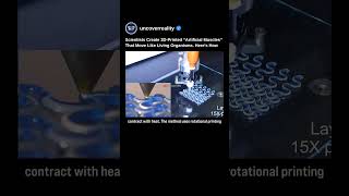 Scientists Create 3D Printed Artificial Muscles That Move Like Nature Living Organisms #tech #shorts