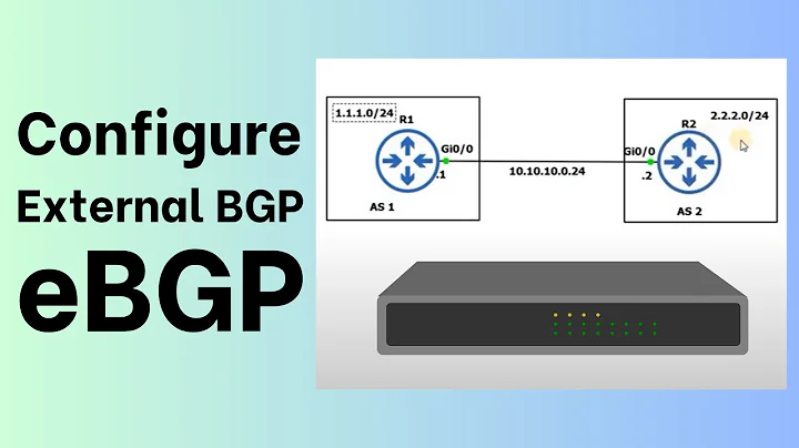 How to Configure External BGP (eBGP)