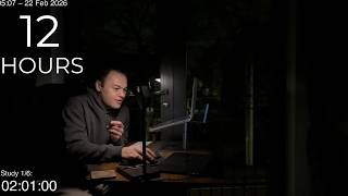 12-Hour LIVE Study With Me 🎓 | Cozy UK Ambience | Custom Pomodoro Timer | Deep Work Mode