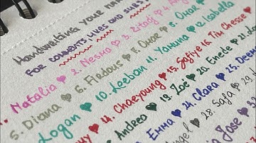 Subscribe & Watch Me Write YOUR Name #handwriting #calligraphy #ocd #calming #satisfying #doodle