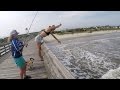 Fishing the Pier RIGHT BY THE SURF!!! Ft. KK Ambassadors (Give-Away included) (Isle of Palms, SC)