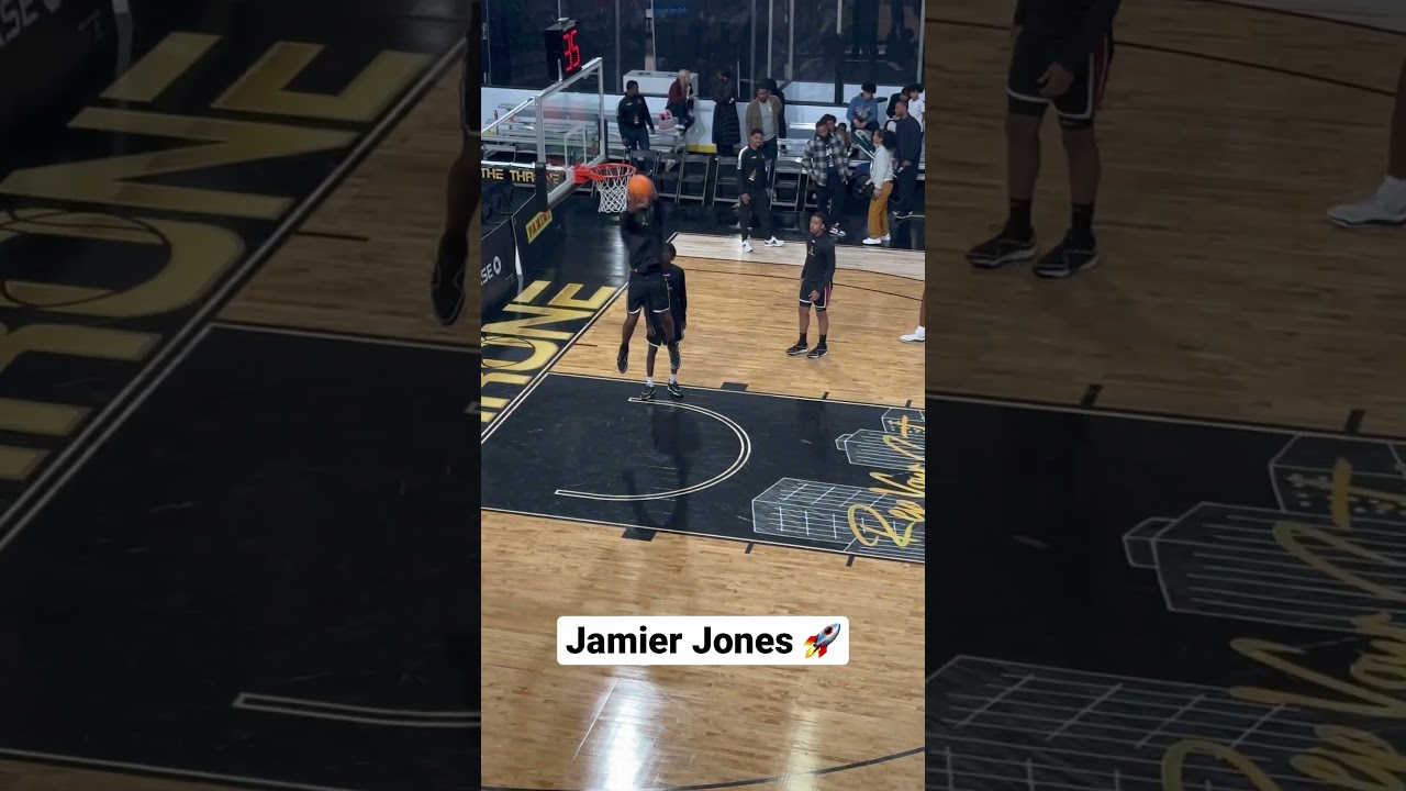 Class of 2025 5 star Jamier Jones has NBA level bounce! He went off at the throne classic!