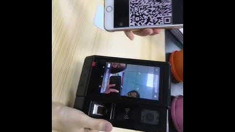 HF A5 Fingerprint Android wall mounted device support QR code