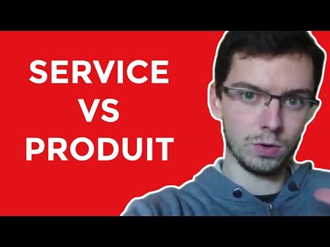 Vidéo: Différence Entre Produit Et Service