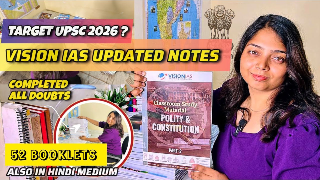 Vision IAS English Medium  Notes Review | Best Study Material For UPSC Preparation in 2025-26📚🔥