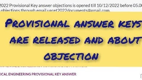 🙋 PGCET 2022 Provisional answer keys are released and about objection key