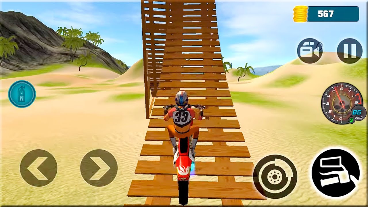 Motocross Beach Bike Stunt Racing - Motor Racer Games - Gameplay Android