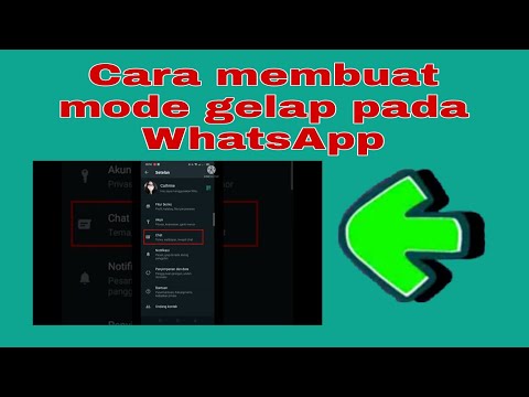 Cara membuat mode gelap pada whatsapp