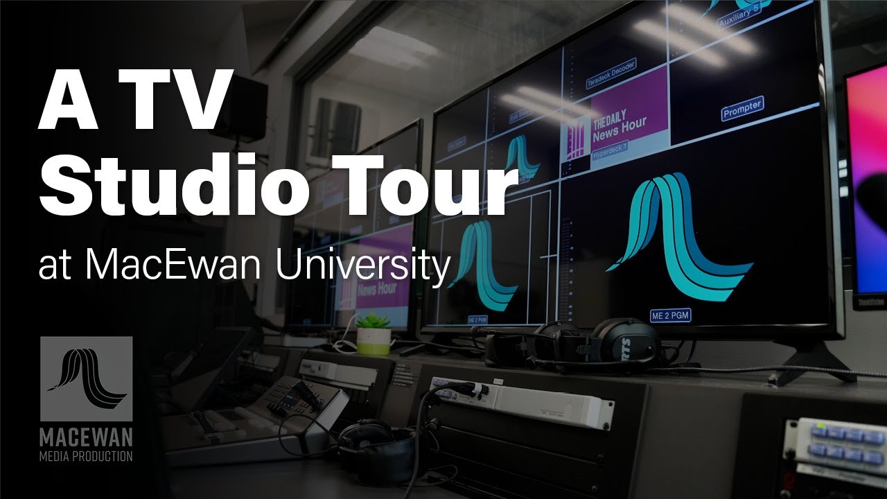 A TV Studio Tour at MacEwan University