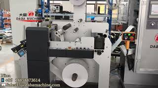 DABA Automatic 4Spindles Non-stop Turret Rewinder With Rotary Die Cutting Machine