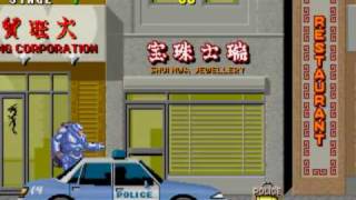 ESWAT arcade gameplay - 1 coin clear HARD LEVEL PERFECT FLAWLESS  PART 1/2