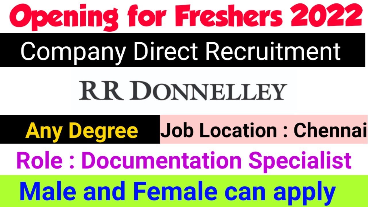 MNC Company Recruitment In Chennai 2022 RR Donnelley Chennai Private mnc-company-recruitment-in-chennai-2022-rr-donnelley-chennai-private
