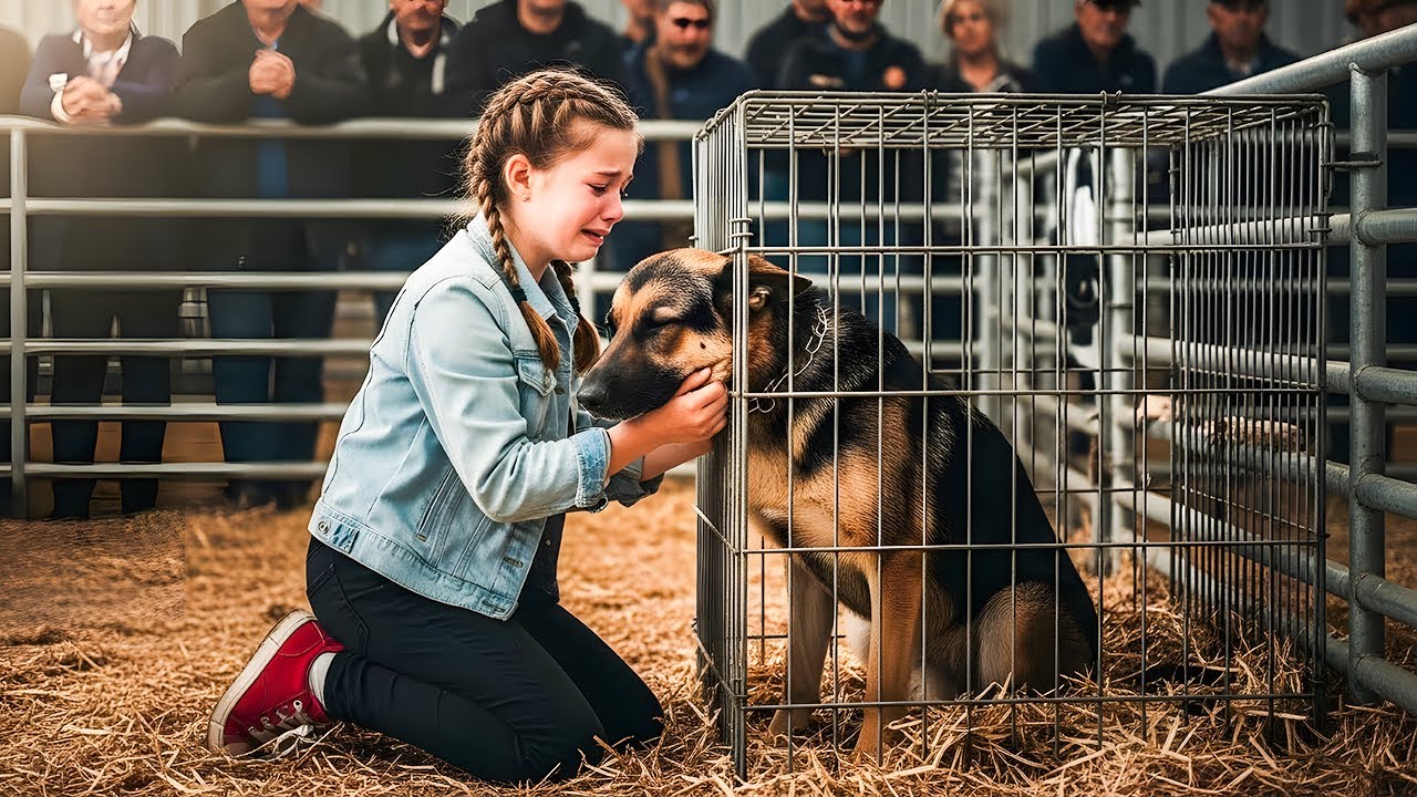 Alone at a Police Dog Auction: Dead Officer's Daughter Reveals a Shocking Secret!