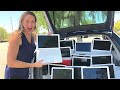 Dumpster Diving- Amazing! 12 Apple Macbooks in the Trash!