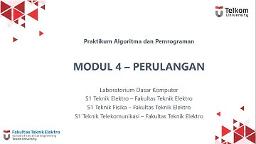 Tutorial Modul 4 | Perulangan