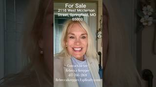 2116 W Mcclernon St. Springfield, MO 65803 #realestate  #shorts #shortvideos  -courtesy of Cloud -KW