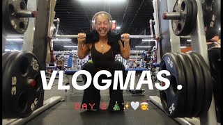VLOGMAS DAY 2 ✨🎄🎅🤍 gym, cardio, coffee shop, healthy meal inspo