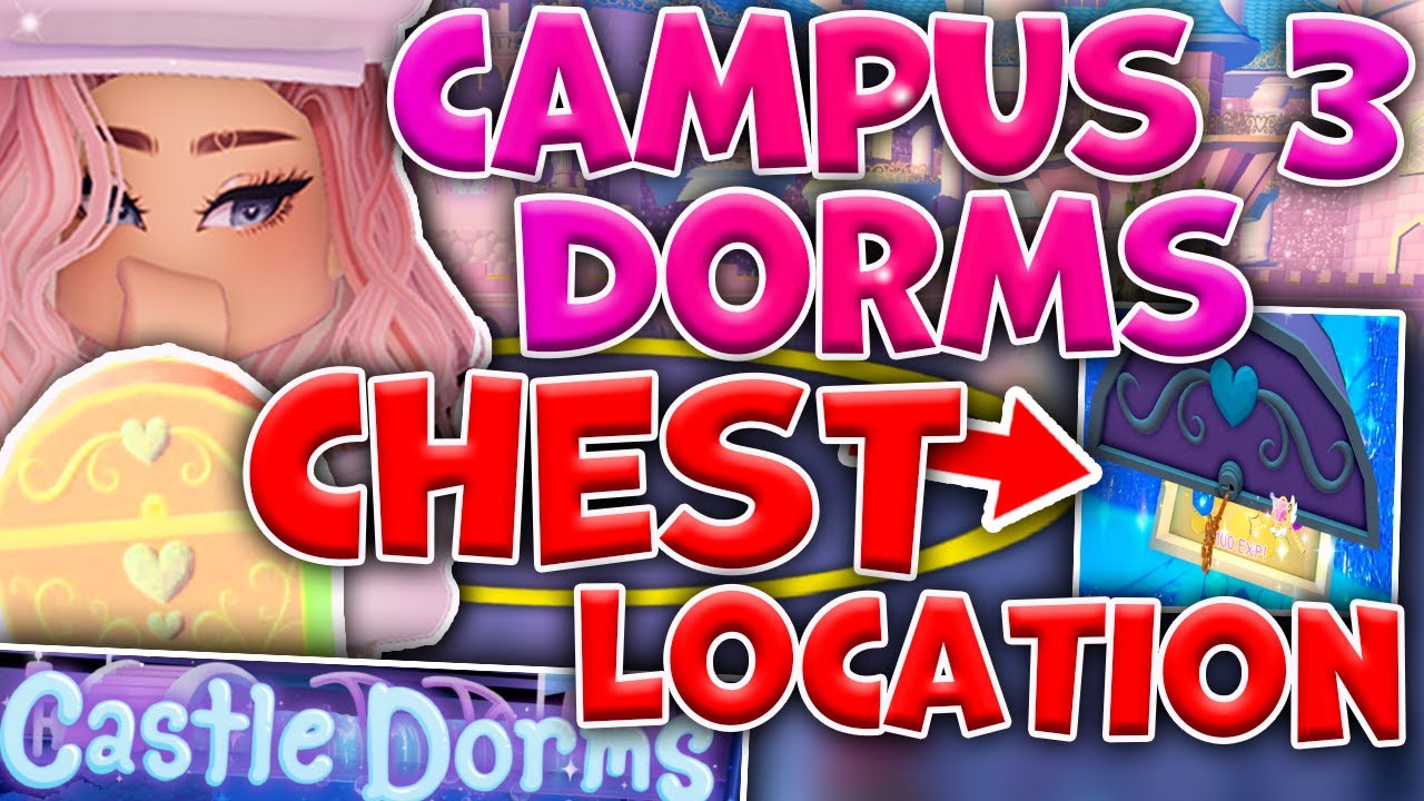 DORMS CHEST LOCATIONS! UPDATE RELEASED! Royale High Campus 3 New School ...