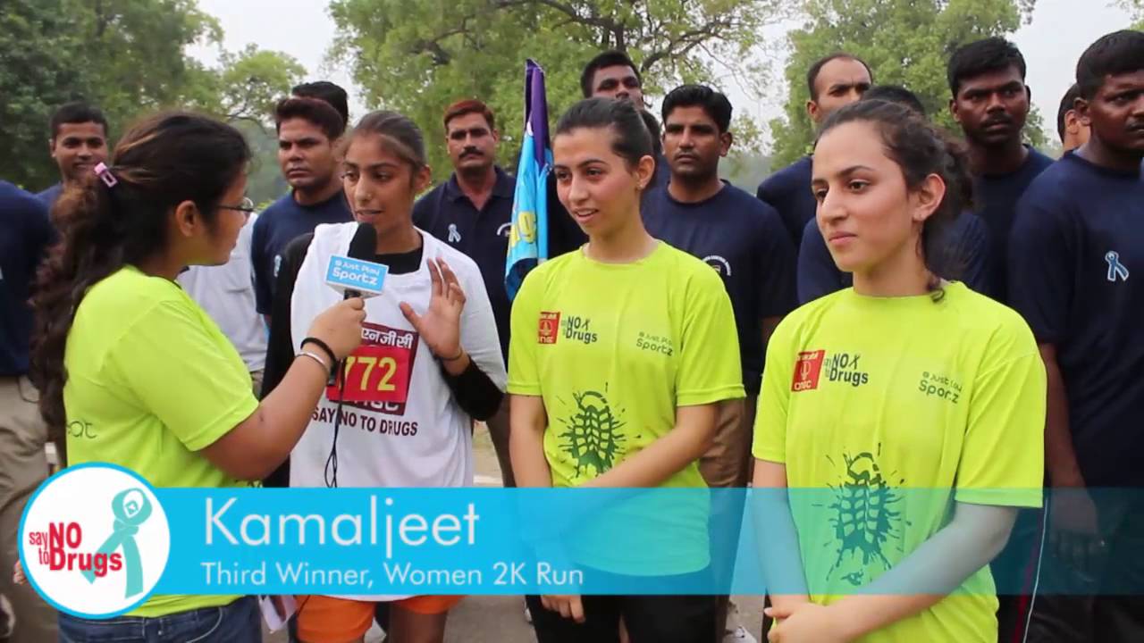 Women competitive 2km winners urges youth to take up Sports - Say No To Drugs runner game