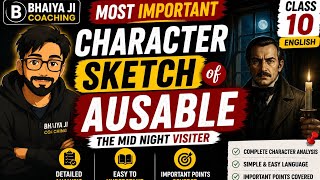 Most Important Character Sketch of class 10||character sketch of ausable #charactersketch #ausable