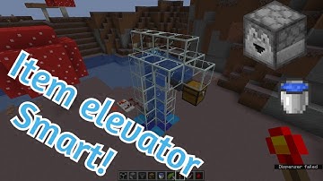 New Item elevator in Minecraft 1.15.2