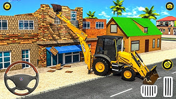House Demolish & Construction Simulator - Excavator Driving Game - Android Gameplay
