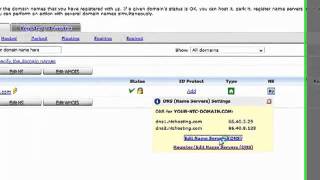 domain manager : how to change NS