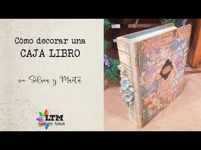 Tutorial: CAJA en forma de LIBRO con papel maché 📦♻️ ¡Decoración efecto  galaxia! 🌜🌌 