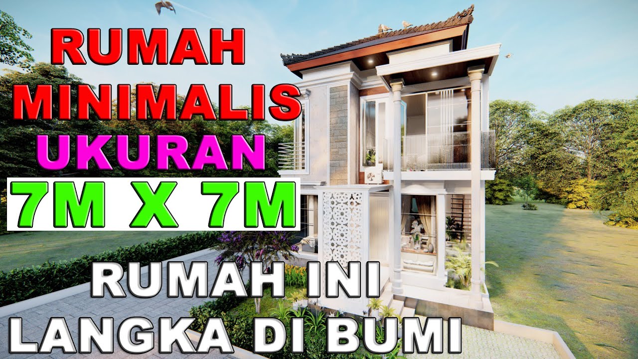 Rumah Minimalis Mewah 2 Lantai Ukuran 7m X 7m Youtube