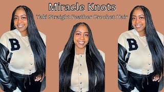 Step-by-Step: Viral Miracle Knots using Yaki Straight Feather Crochet Hair| Is This Even Crochet?!