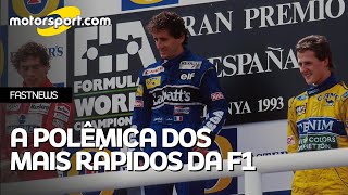 Com Senna na ‘pole’, lista dos mais rápidos da F1 tem Prost só em 20º e ‘zebras’ polêmicas